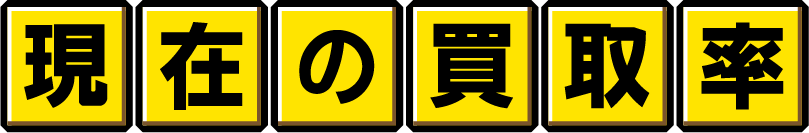 現在の買取率